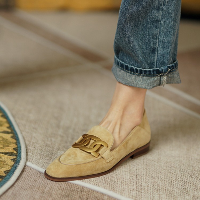 Wildleder Leder Frauen Loafers – Casual Sandal Leather Bewertung und Preis
