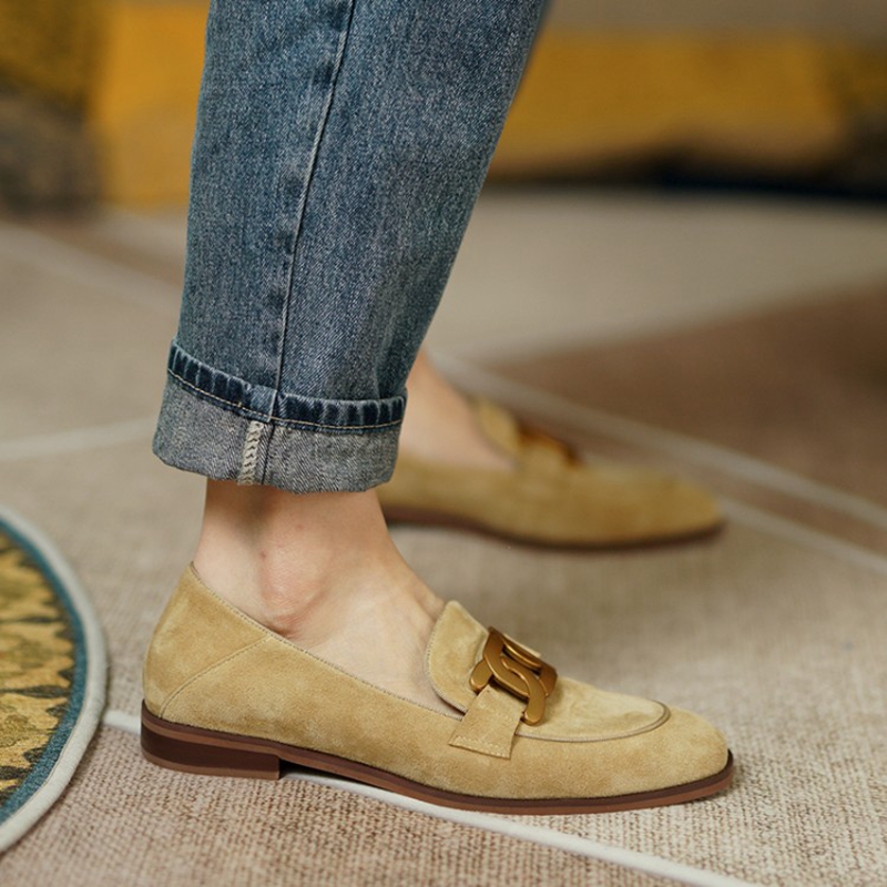 Wildleder Leder Frauen Loafers – Casual Sandal Leather Bewertung und Preis