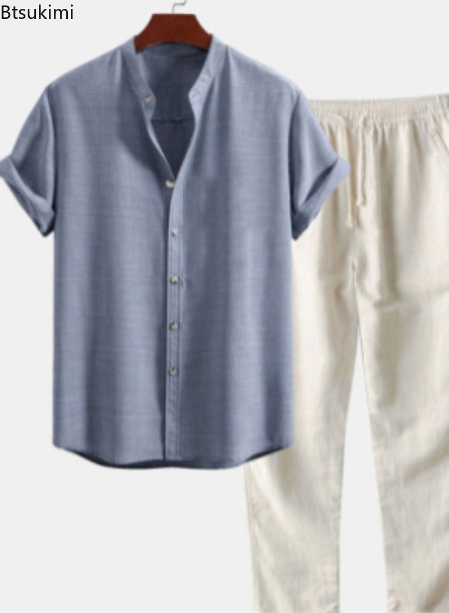 2026 Herren Mode Einfarbiges S – Linen Shirt Breathable Bewertung und Preis