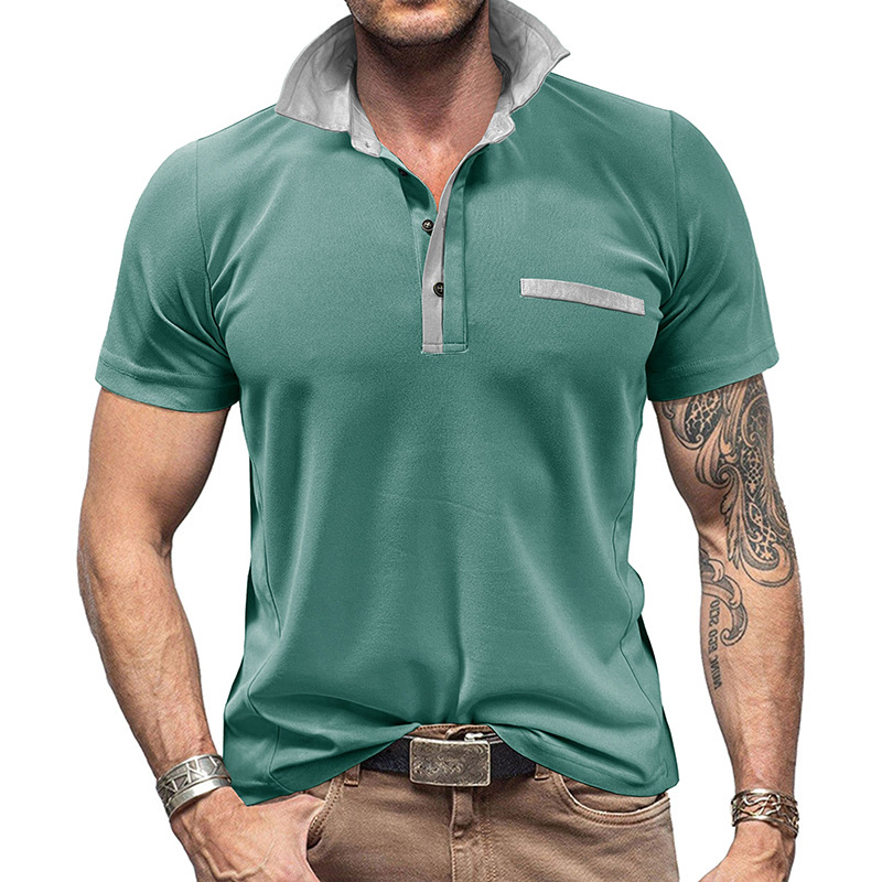 Farbblock-Poloshirt mit Revers – Polo Shirt Pique Bewertung und Preis