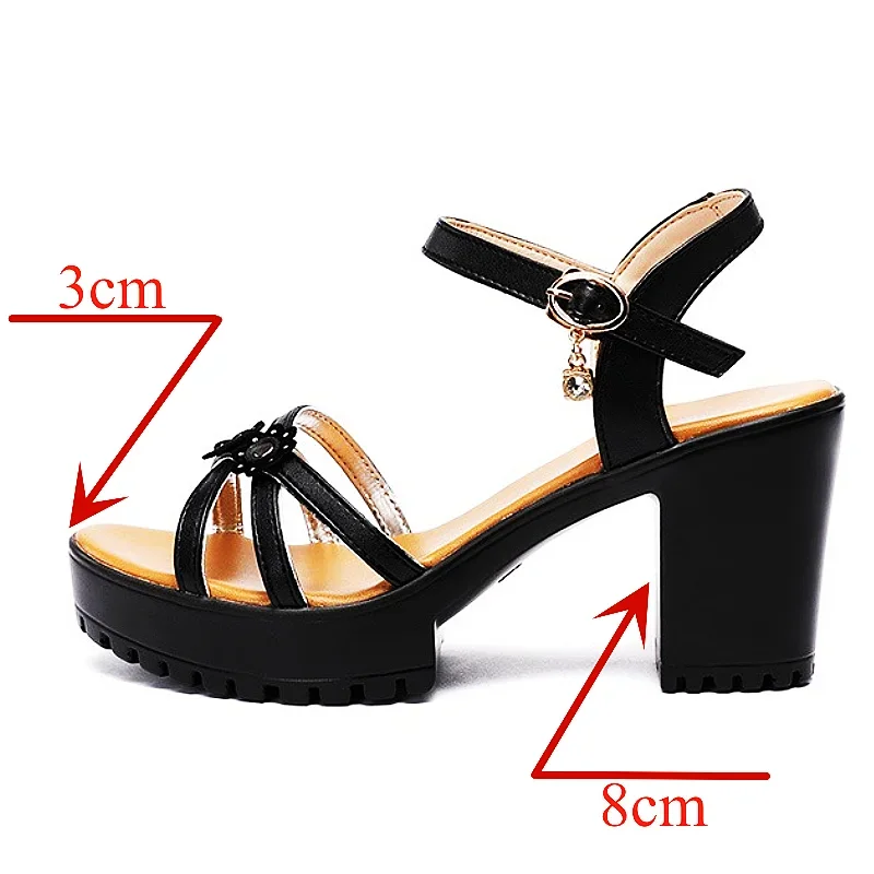 8cm Kleine Größe 32-43 Elegant – Casual Sandal Leather Bewertung und Preis